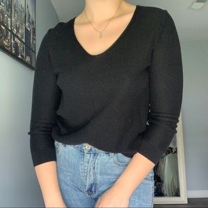 Simple black sweater